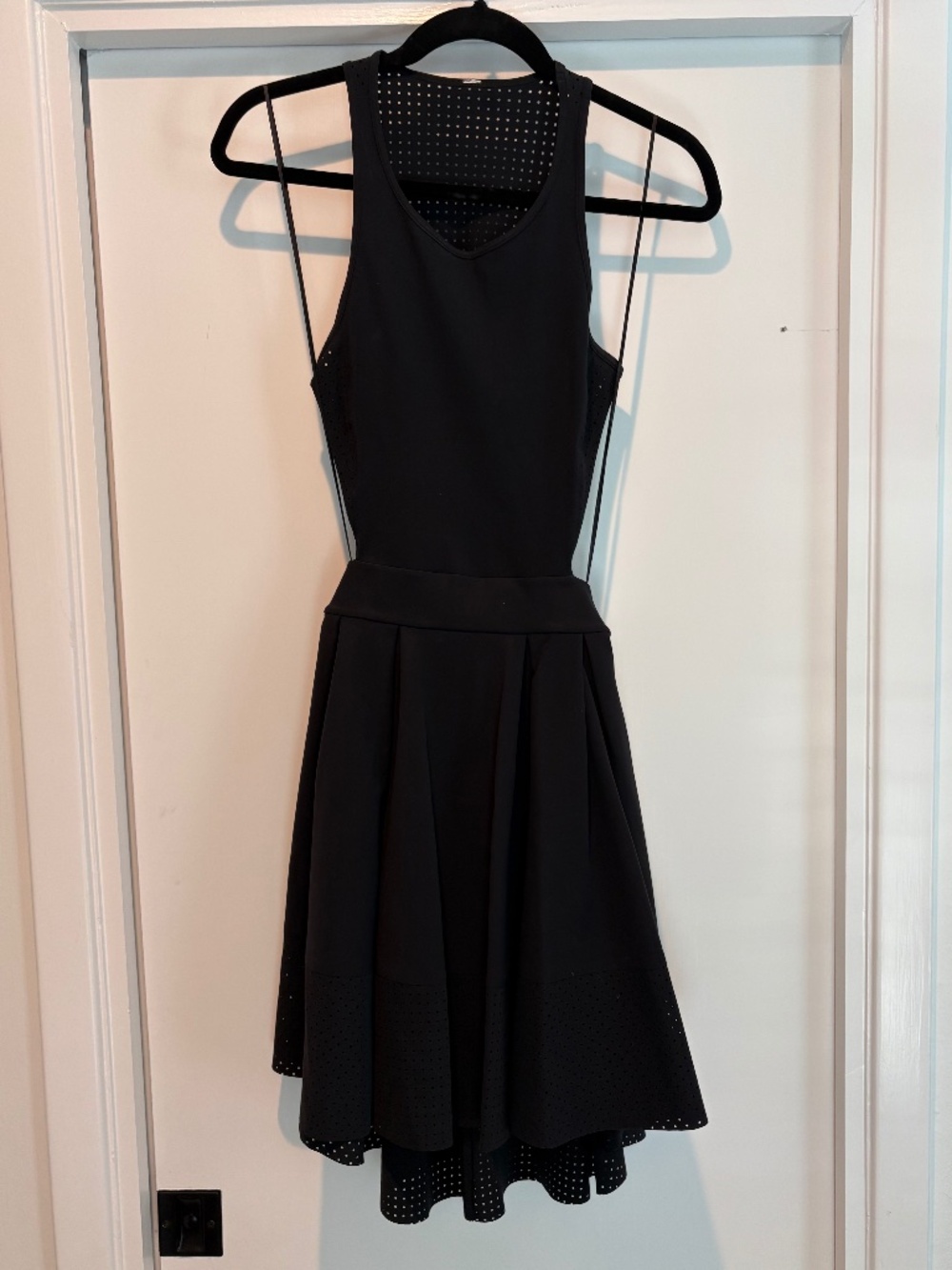 RARE Lululemon Away Dress - Black - Size 4 - Laser Cut & Back Cutouts